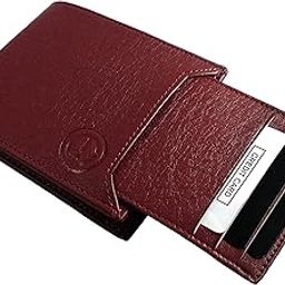 Men's Brown Artificial Leather Wallet with Detachable Card Holder(7 Card Slots)-image-5