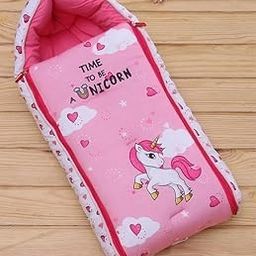 BEGINNER HOOD 3 in 1 Baby Sleeping Bag Bed Mattress & Carry Nest | Cotton Portable Bassinet Baby Holder for Infants & New Born Baby | Portable/Travel & Skin Friendly | Sleeping Bed (Unicorn)-image-38