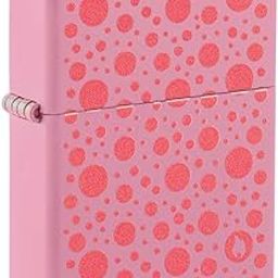 Zippo Polka Dot Design Pink Matte, Windproof Pocket Lighter, Without Fuel and Gas-19