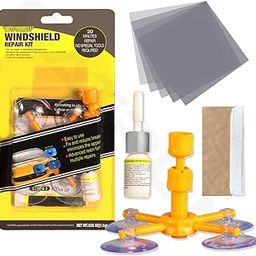 Catron Windscreen Repair Kit, Car Windscreen Crack Repair Kit with Durable Resin, Fix Auto Windscreen Glass Cracks, Chip, Bulls Eye, Star Break, Half Moon-14