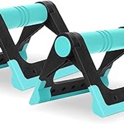 Konex Foldable Push-Up Bar for Men & Women | Ergonomic Comfort Handles & Anti-Slip Grip | Perfect for Home Gym, Exercise, and Strength Training (Blue)-image-64