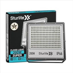 Sturlite Zuper 200 W LED Flood Light| Cool White 6500K Color Temperature LED Lamp| IP66 Waterproof Surge Protection Focus Light for Factory, Garage, Parking, Garden, Playground & Shop - (Pack of 1)-image-46