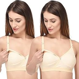 Women's Cotton Wire Free Seamless Nursing Bra-image-14