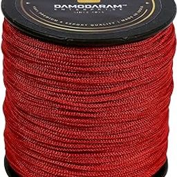 DAMODARAM 1mm Nylon Macrame Thread Cord/Dori for Art Craft & DIY Projects (100 MTR, Red)-image-15