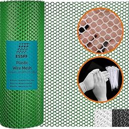 Pet & Garden Safeguard - 15.7IN x 32.8FT Roll - Green Plastic Netting, Multi-Use Decorative Fencing for Poultry, Dogs, Rabbits,Chicken and Snake Barrier-image-70
