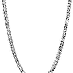 Anti-Tarnish Stainless Steel Chain Necklace for Men Boys (3001) Silver-picture-36
