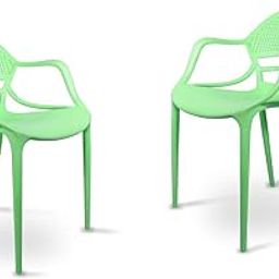 INNOWIN Sunset Plastic Armchairs | Weatherproof Armchair for Patio, Living Room, & Balcony | Durable & Stylish Design | 2 Chairs | One Year Warranty | Green-image-98
