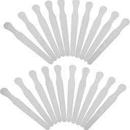 Hohopeti 10pcs Stainless Steel Tongue Spatula Mixing Plates for Lab and Home Use Easy to Clean Compact Design for Stirring and Scraping-image-0