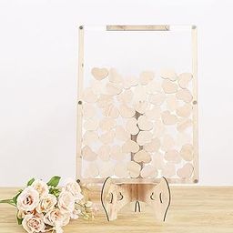 HEAVENGLOW Drop Box Decorations with Stand Personalized for Wedding Reception Signature-24