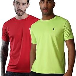 EPPE Men's Combo Round Neck Half Sleeve Dryfit Micro Polyester Slim Fit Activewear Sports T-Shirt-image-32