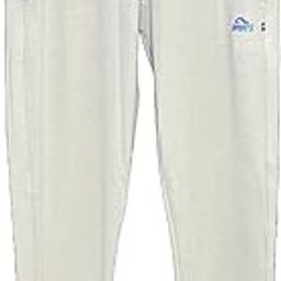 Sports Men's White Cotton Track Pants with Drawstring, Elastic Waist, Side Pockets-image-97