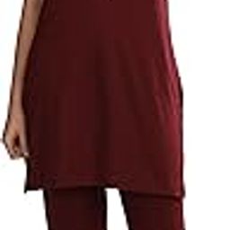 Women's Cotton Printed Round Neck Short Sleeve Long Length Night Suit Set | Pajama Set | Night Dress for Women-8