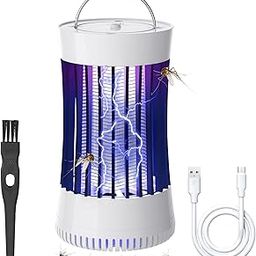 Phosooy - 2 in 1 Indoor Electric Zapper with Fan, Chargeable 1500V High Voltage with Clothes Hanger, Small Fly Insect, Moth Catching Lamp Trap, Mosquito,-image-69