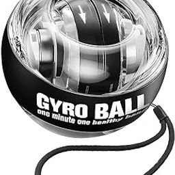 PUSHKH Gyro Power Wrist Ball Ideal Exerciser for Hand Wrist Muscle Arms Strengthening Fitness Equipment Gyro Trainer Ball with LED Light-image-16