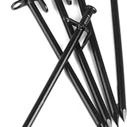 VELURA High Strength Steel Awning Tent Stakes Pegs for Outdoor Camping Trip 5Pcs|1 x 9 inch Ice|Tent & Canopy Accessories| Outdoor Sports-image-86