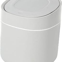 CALANDIS Mini Desktop Trash Can Garbage Basket Dustbin Home Beside Tabletop Gray | 1 Mini Trash Can-10