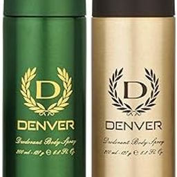 DENVER Hamilton and Prestige Deodorant - 200ML Each (Combo Pack of 2) | Long Lasting Deo Body Spray for Men-image-24
