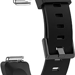 MASKED Silicone Watch Band Compatible with Fitbit Inspire smartband - Black (Large)-image-56
