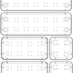 Desk Drawer Organizer Tray Storage Dressing Table Organiser Various Size Makeup Organizer Storage Box Kitche Drawer Tray 6Pcs Set-image-40