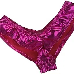 snappsy Wetlook Pants Panty String Hotpants Rose Red-picture-5