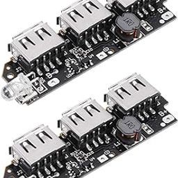 INVENTO 2pcs 5V 1A 1.5A 2A 3 Micro USB Step-Up Power Bank Module Lithium ion Battery Charging Board Boost Converter Usb For DIY Power Bank circuit Charger-10