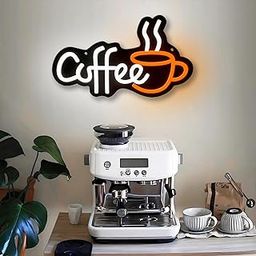Coffee Neon Signs,Small Coffee Bar Sign Decor Dimmable USB Powered Coffee Signs For Coffee Bar Decor,Coffee Stantion,Coffee Wall Decor For Kitchen Home,12.6 * 9 Inch-image-48