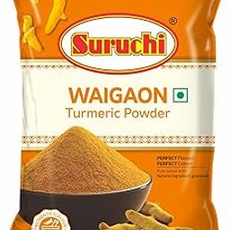 Suruchi Waigaon Turmeric Powder - 50g | Authentic Waigaon Haldi Powder, High Curcumin Content | Super Quality and Rich Flavor (Pack of 1)-image-17