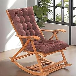 Kuber Industries Microfibre Solid Long Quilted Chair Cushion/Pad | Chair Back Rest Pillow | Size 45 X 91 CM | Pack of 1 | Brown-38