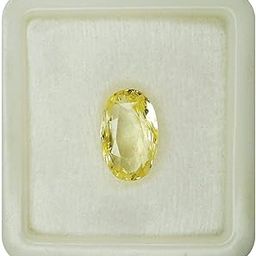 6.62 Carat 7.25 Ratti Unheated Untreated Ceylone Yellow Sapphire Pukhraj Stone Original Certified Natural Gemstone (Q90)-image-80