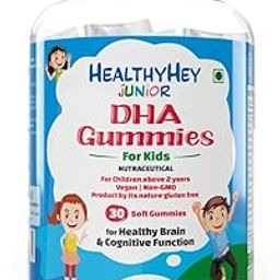 HealthyHey Junior DHA Gummies - for Kids - For Healthy Brain & Cognitive Function - Strawberry Flavour - 30 Soft Gummies-image-10