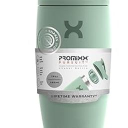 PROMiXX Shaker Bottle - Premium Protein Shaker Cup for Supplement Shakes - Easy Clean, Stainless Steel Cup (550ml/18oz, Seagrass Green)-image-16