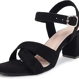 Block Heels Sandals For Women, Dusky Stylish & Comfortable Footwear-picture-1