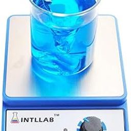 INTLLAB Magnetic Stirrer Stainless Steel Magnetic Mixer with stir bar (No Heating) Max Stirring Capacity: 3000ml-22