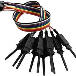 Set of 10 Test Hook Clip for Logic Analyzer - Black-30