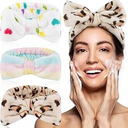 Hair Band 3 Pcs Puffy Spa Headband for Washing Face Soft Makeup Headbands (SU_HB-03)-image-57