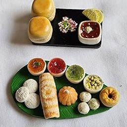 R3 Creation Creation Different Combo Miniature Food 3D Fridge Magnet Best Souvenir Gift 100% Made in India (1 SouthIndian-2 PavBhaji)-image-15