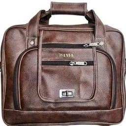 LYFA BAGS Leather Briefcase, 40 cm, Brown (BROWN)-image-75