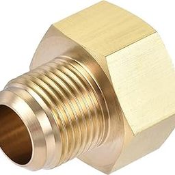 Brass Reducer Adaptor Nipple for Pipe| Brass Nipple 3/4 Female x 1/2 Male BSP Thread| Brass Adapter Union Pipe Connection Reducer Fittings Male-Female| (1/2 M X 3/4 F)-picture-18