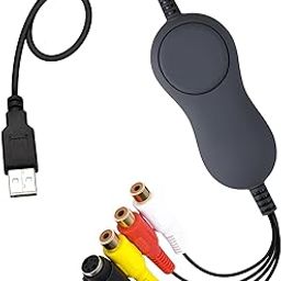 USB Video Capture Card Device Converter, VCR VHS to DVD Capture Analog Video to Digital for Mac OS-22