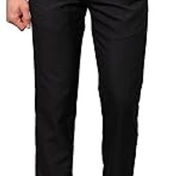 Men's Smart Fit Polyviscose Blend Flat Front Structure Pattern Fawn Formal Trouser-picture-1