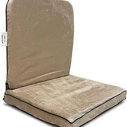 Kawachi Right Angle Back Support Portable Relaxing Folding Yoga Meditation Chair Beige-image-46