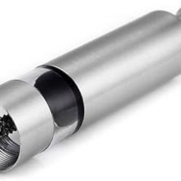 JAPP Thumb Press Salt Pepper Grinder Spice Set, Silver-image-31