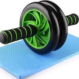 Larihk Retail Ab Roller Wheel (Black) W/Knee Pad, Abs Workout Machine, Perfect for Core & Abdominal Strength Training, Exercise Wheels for Home Gym, Fitness Equipment for Sports-image-15