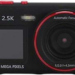 Digital Camera Dual Screen Selfie Camera 2.5K 72MP Autofocus MP3 Playback 16X Zoom Fill Light Camera for Students-image-32