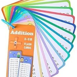 VAUGHN Addition Flash Cards 1–12 for Kids – 15 Educational Math Flashcards for Ages 4–8, Learning Cards for 1st, 2nd, 3rd Grade, Preschool & Home Schooling Use-image-46