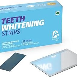 BonAyu Teeth Whitening Strips | With Activated Charcoal And Coconut Oil Effective Teeth Cleaner|(28 Strips)-image-58