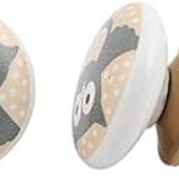 Indianshelf Handmade 8 Pieces Owl Kid Multicolor Ceramic Vintage Cabinet Knobs for Bathroom Wardrobe Furniture Pulls Online-image-92