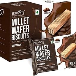 SKYROOTS Millet Wafer Biscuit - Chocolate | Healthy & Crunchy Snack | Naturally Gluten-Free | High Protein | Made with Jowar & Bajra Millets | No Maida, No Preservatives | 420g-picture-14