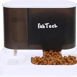 FAB TECH Automatic 3L Food & 1L Water Dispenser – Dual Bowl System for Cats and Dogs – Gravity-Based Feeding Station with Transparent Storage, Easy Clean & Spill-Proof Base 30 X 25 X 23 Cm-25