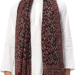 Men Jamawar Design Stylish Shawl, Warm and Soft Winter Shawl, Kashmiri Wool Shawl Wraps, Faux Pashmina (80L x 40W Inch)-image-92